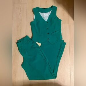 Green Pant and Vest Set Size Small (S)